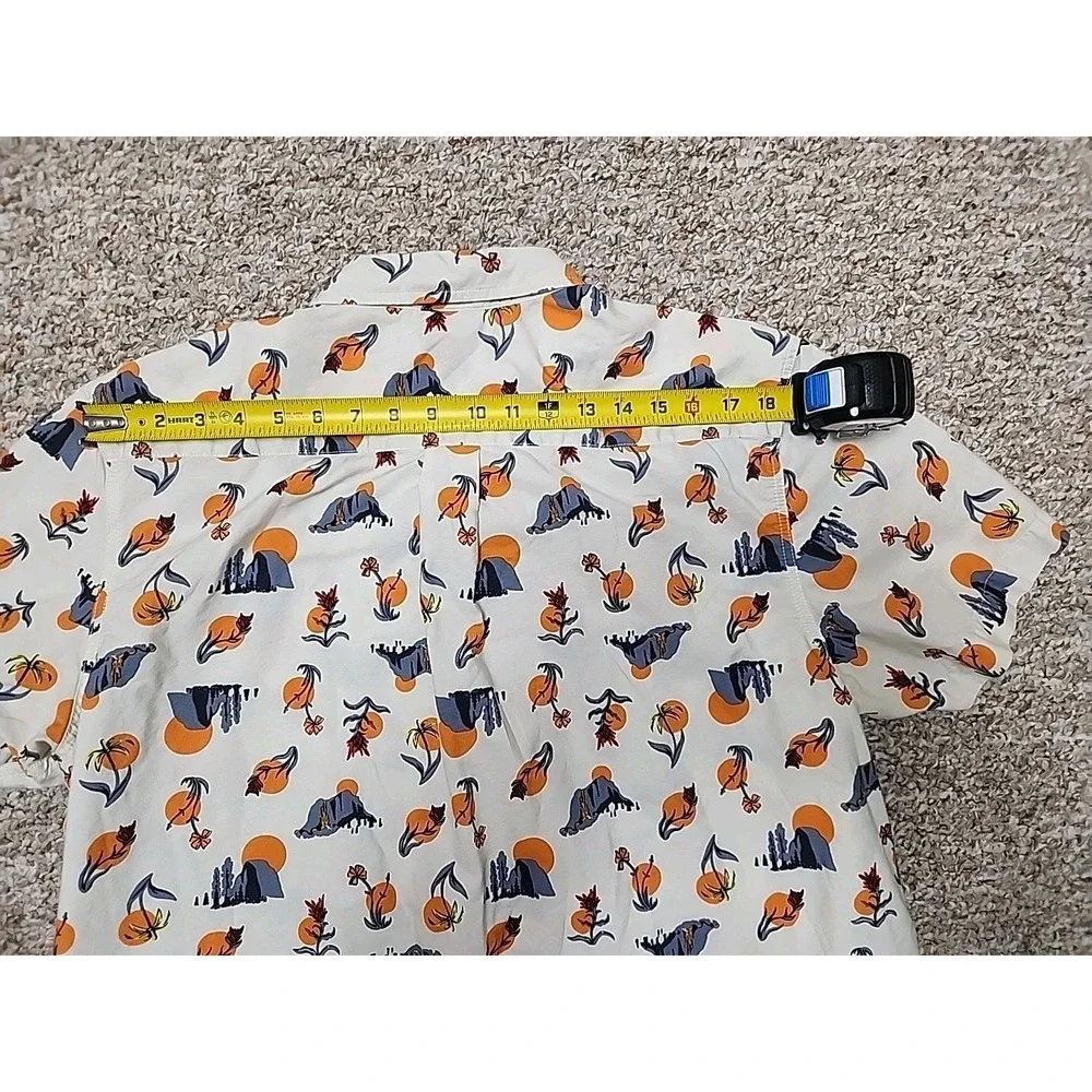 The North Face Button Up Shirt Floral Sun Mount Print Short Sleeve Mens XL India